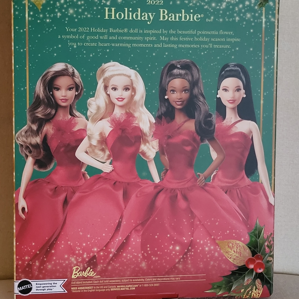 Holiday Barbie Signature 2022 Doll, Blonde Hair, Collectible Series - Picture 2 of 2
